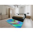 thumbnail image 3 of Patterned Steel Blue Rug, pat798lblu, 3 of 8