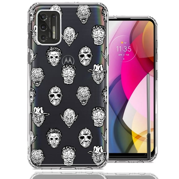 MUNDAZE For Motorola Moto G Stylus 2021 Halloween Horror Villains Design Double Layer Phone Case Cover