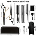 thumbnail image 4 of VIISHARE 11 PCS Hair Cutting Scissors Kit, Professional Stainless Steel Barber Hair Shears Set for Men Women, Home Salon, 4 of 7
