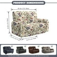 thumbnail image 2 of Xoenoiee Hummingbird Lily Flower Print Couch Cover 6-Piece Washable Recliner Slipcovers with Pockets Spandex Fabric Furniture Protector for 2-Seater Recliner Sofa, 2 of 6