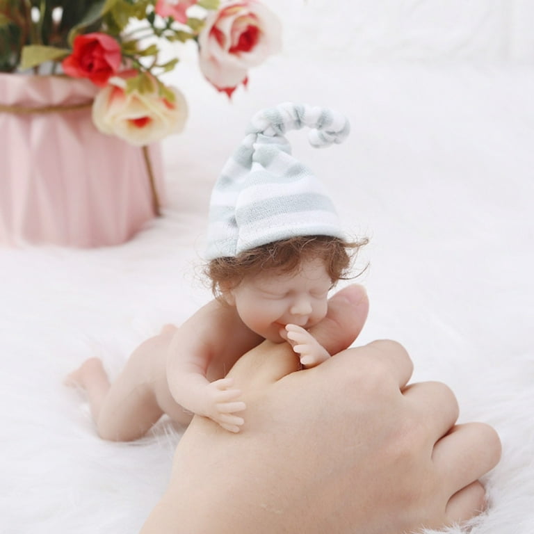 Mire & Mire 7 Miniature Reborn Baby Dolls Silicone Full Body Baby Soft  Skin Mini Realistic Newborn Baby Dolls Real Life Tiny Baby Doll with  Feeding