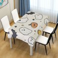 thumbnail image 3 of Yayeee Tablecloths for Rectangular Tables 60 x 108 inch Party Table Cover, Halloween Happy Ghosts, 3 of 6