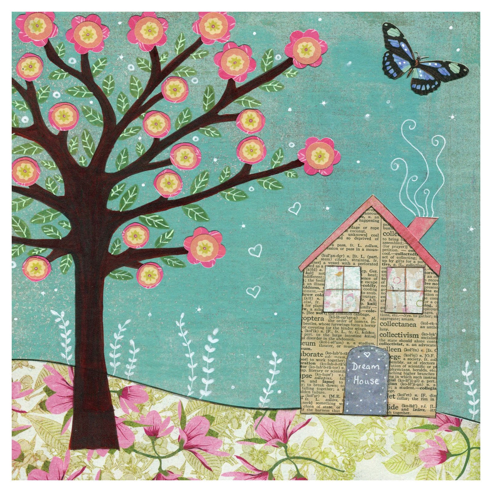 Marmont Hill "Dream House" by Sascalia Painting Print on Wrapped Canvas