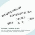 thumbnail image 2 of Uxcell Adjustable Mini Cube Price Tag Display Number Black on Clear,3.3x5.6mm,16 sets, 2 of 5