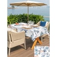 thumbnail image 5 of Outdoor Tablecloth with Umbrella Hole for Patio/Picnic/Party/Camping, Coastal Ocean Waterproof Table Cloth Rectangle Table Cover Washable, Summer Beach Nautical Octopus Corals (60"x 120"), 5 of 8
