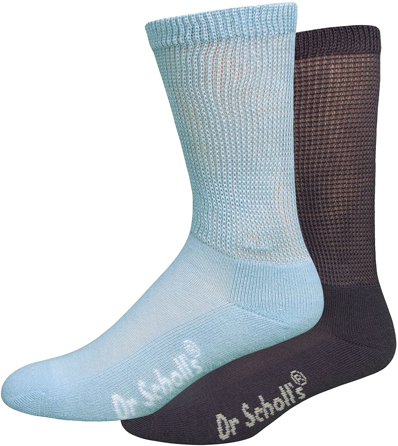 Dr Scholls Womens Ultra Comfort 2-Pair Roll Top Crew Socks Dr Scholls Womens Ultra Comfort 2-Pair Roll Top Crew Socks