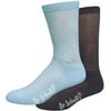 Dr. Scholl's Women's Ultra Comfort Crew Socks 2 Pairs Non-Binding Blue