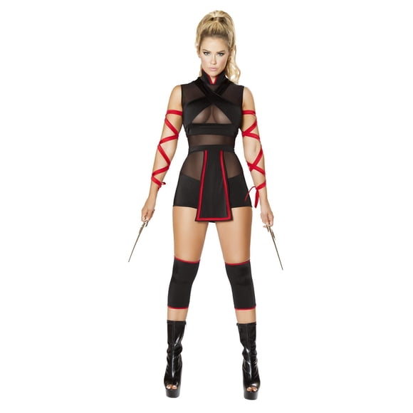 Disfraz Ninja Striker Roma 3 Piezas con Malla Transparente