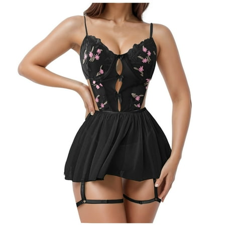 Xuewenshw Women s Lingerie Chemise Nightgowns for Women Sexy Pajamas for Women Bodysuit Lingerie Womens Lingerie Crotchless Body Suits for Women