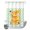Green, Mint, Orange, Sky Blue, variant on No Hook Shower Curtain, Orange Slices Daisy Shower Curtains for Bathroom with See Through Top Window, Bee Yellow Polka Dot Purple Farm Plaid Waterproof & Washable Bath Curtain Stand Up Stall 36"x72"