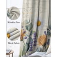 thumbnail image 6 of Watercolor Wildflowers Blackout Curtains 90 Inch Length 2 Panels Set for Living Room Bedroom, Botanical Flowers Eucalyptus Leaf Privacy Window Treatment Thermal Insulated Black Out Drapes 52"x90", 6 of 8
