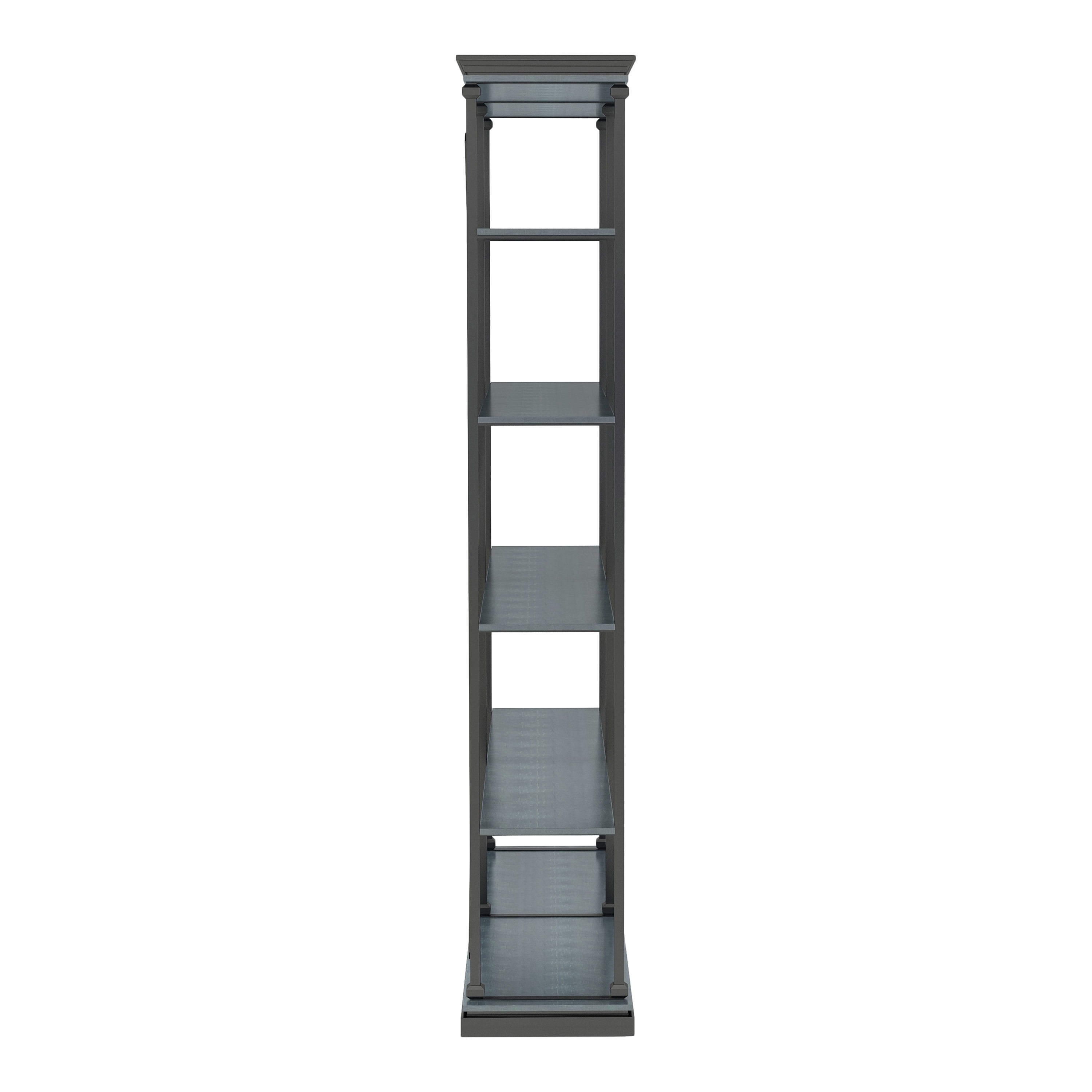 Furniture of America Macea Bookcase, Antique Blue, 58-Inch