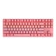 thumbnail image 2 of para Juegos con Cable Punk de 87 Teclas Estándar USB Silencioso para Windows Gamer Rosa SM SunniMix Teclado mecánico, 2 of 3