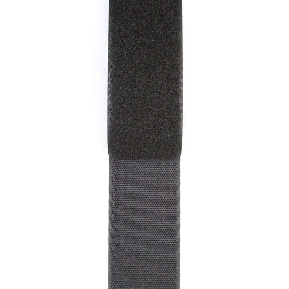 Multi-Purpose Black Sticky Back Strip - Heavy Duty 2" Wide Hook and Loop for Home & Auto