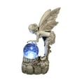 thumbnail image 2 of Estatua Decorativa de Hadas de Energía Soledad para Adorno de Decoración de Patio soporte de luz bnca estatuas de hadas, 2 of 9
