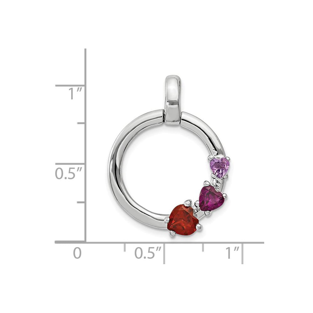 Butterfly Pendant Simulated Garnet Pink Simulated CZ .925 Sterling Silver Charm