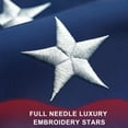 thumbnail image 6 of American Flag 4X6 FT Outdoor Heavy Duty - American Flags 4x6 for Outside Longest Lasting, US USA Flag with Embroidered Stars, Brass Grommets, Sewn Stripes (4X6 FT American Flag), 6 of 9