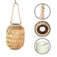 thumbnail image 4 of Better Homes & Gardens Decorative Natural Rattan Battery Powered Lantern with Removable LED Candle, 4 of 16