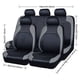 thumbnail image 4 of Venta caliente de alta gama de pu interior de automóvil con 5/2 piezas de cuero acolchado con hilo prensado, fundas de asiento compatibles con airbag, herramientas transpirables, 4 of 5