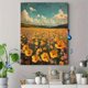 thumbnail image 4 of Qisvanset Framed Canvas Wall Art 12x16 Inch Wildflower Field Panoramic Botanical Wall Decor, 4 of 5