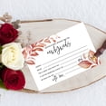 thumbnail image 4 of Koyal Wholesale Boho Leaves Wedding Advice & Well Wishes Guest Book Cards for Bride and Groom, 56 Pack, 4 of 5