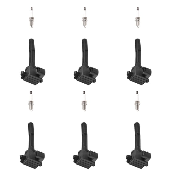 Set of 6 ISA Ignition Coil and Platinum Spark Plugs Compatible with 1998-1999 Honda Passport 3.2L V6 Replacement for UF245