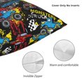 thumbnail image 4 of Rateoe Monster Car Pattern Throw Pillow Cover Premium Pillow Stuffer Sham Square for Decorative Cushion Bed Couch Sofa(Pillow insert not included), 4 of 8