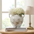 thumbnail image 3 of My Texas House 8" Green Double Handle Ceramic Floral Vase, 3 of 5