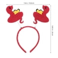 thumbnail image 2 of AURARMLET Bandeaux de Fête du Nouvel An en Forme de Serpent Rouge Lot de 1 pour Femmes et Amis, 2 of 5