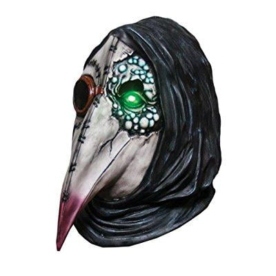 morbid enterprises plague dr. mask, grey/black/red/green, one size