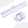 thumbnail image 2 of Tubo rígido de PVC transparente Uxcell 43mm ID 50mm OD 14" de alto impacto para tubería de agua, acuario, pecera, azul transparente, 2 of 6