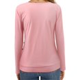 thumbnail image 3 of T-Shirt Décontracté à Manches Longues et Col en V pour Femmes, 3 of 6