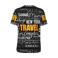 thumbnail image 3 of Balery Travel Baseball Jersey for Men Casual Button Down Shirts Short Sleeve Active Team Sports Uniform-Large, 3 of 9