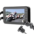 thumbnail image 4 of DVR para motocicleta de 4 pulgadas, 1080P, resistente al agua, WiFi, cámara frontal y trasera, grabadora de video para conducción, cámara de tablero, 4 of 12
