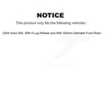 thumbnail image 2 of Transit Auto Front Disc Brake Rotors and Semi-Metallic Pads Kit for Car 2004 Volvo S40 with 5 Lug Wheels 320mm Diameter Rotor K8S-103715, 2 of 11