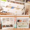 thumbnail image 4 of iSunirm 5FT Closet System with Drawers,5FT Closet System with Drawers, 60" Closet Organizer System with 2 Hanging Shelving Perfect Storage Solution for Organizing Your Closet, 4 of 9