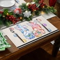 thumbnail image 2 of Binwennn Dinner Table Set Easter Bunny Egg Pattern Linen Print Kitchen Dining Room Insulated Decorative Placemat（5）, 2 of 7