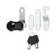thumbnail image 1 of Candados de Gabinete Negros Uxcell de 1-1/8 Pulgadas con Llaves Negras, 1 Paquete Cilindro de Candado de Aleación de Zinc Juego de Candado RV Clave Igual, 1 of 7