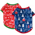 thumbnail image 1 of Paquete de 2 camisetas navideñas para perros, 1 of 6