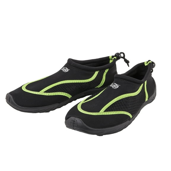 TUSA Sport Slip-On Aqua Shoe, Black/Green, Size 11