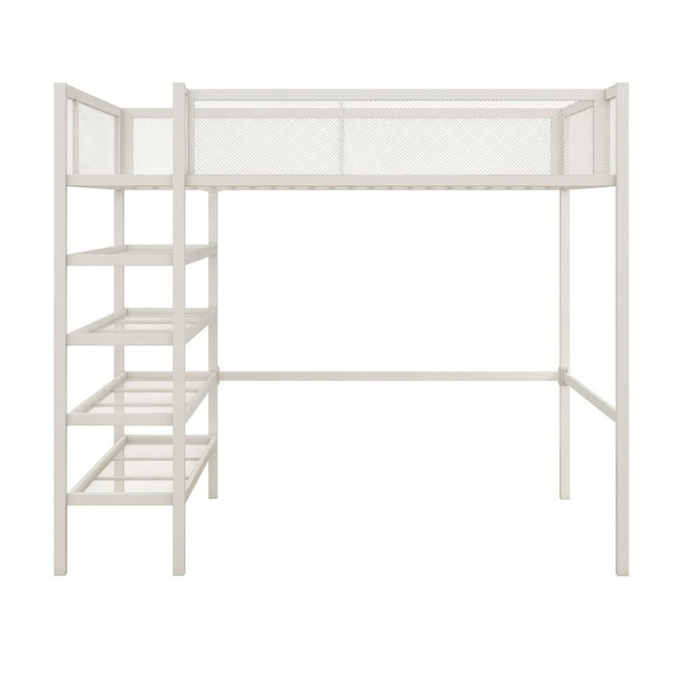 Debbi Twin Loft Bed with Bookcase Walmart
