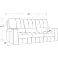 thumbnail image 4 of Pemberly Row Traditional Leather Triple Reclining Sofa in Brown, 4 of 4