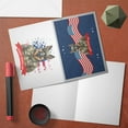 thumbnail image 4 of Happy Father's Day Honoring Veterans German Shepherd in Army Uniform 7x5in Folded Greeting Card Alsatian Dog Lover Gifts Single Note Card with Envelope - 13007, 4 of 5