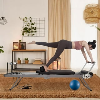 Foldable Pilates Reformer Wood White Bed - Nour Advanced by PersonalHour