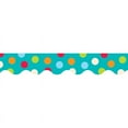 thumbnail image 2 of Creative Teaching Press CTP1038BN Dots On Turquoise Wavy Border - Pack of 6, 2 of 2
