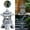 Light Gray Sculptures & Statues, variant on Solar Pagoda Garden Statue Square Roof Japanese Zen Outdoor LED Light Resin Solar Powered Pagoda Lamp Auto On/Off for Yard Patio Lawn Decor