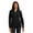 Black/ Black, variant on Port Authority Women's Fleece Full-Zip Pockets Jacket