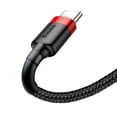 thumbnail image 2 of Cable Reforzado Type C 1 metro Baseus Cafule Carga Rápida Negro, 2 of 3