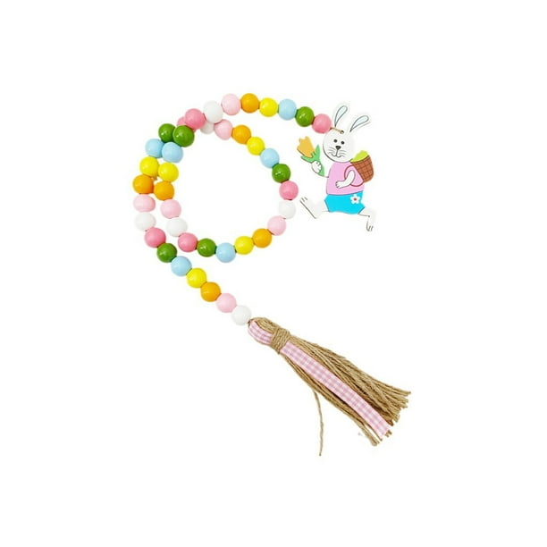 Colgante de Pascua Matsuzay de 85CM Adorno de Atmósferas de Fiesta Cuentas de Decoración de Primavera