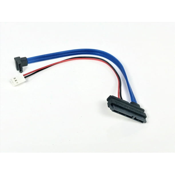 22 Pin SATA Cable with 3 Pin Power and Right Angle 7 Pin SATA Cable
